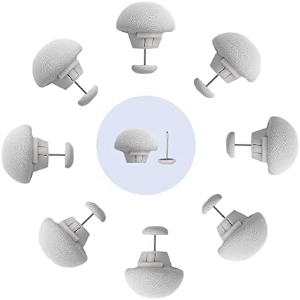 Resdenio Duvet Clips with One-Key Unlock 8 Pieces Grey Mushroom Quilt Holder