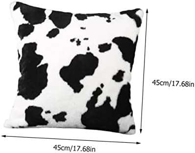 Hoement Plush Throw Pillow Covers Zipper Decorative Insert Cover