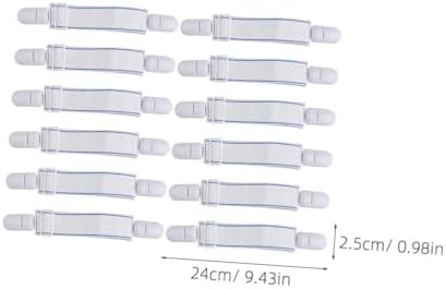 ULTECHNOVO Bed Sheet Straps 12pcs Adjustable Heavy Duty Fasteners