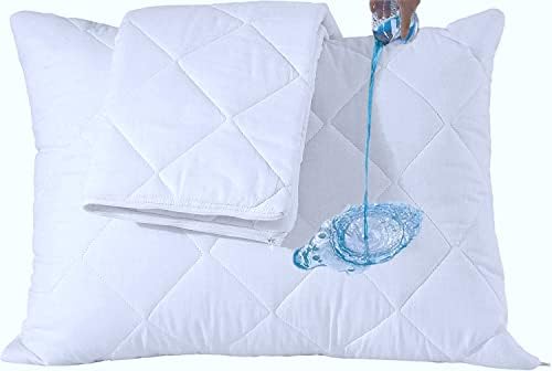 Niagara Sleep Solution Waterproof Quilted Pillow Protectors 20x26in Set of 2