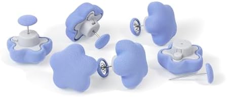 6 pcs Star Shaped Duvet Pins Blue