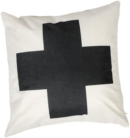 SEWOART Square Cross Pattern Pillowcase Decorative Cover