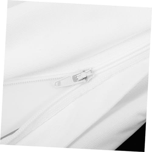 4PCS Waterproof Pillowcase Covers Standard Size White Linen Polyester