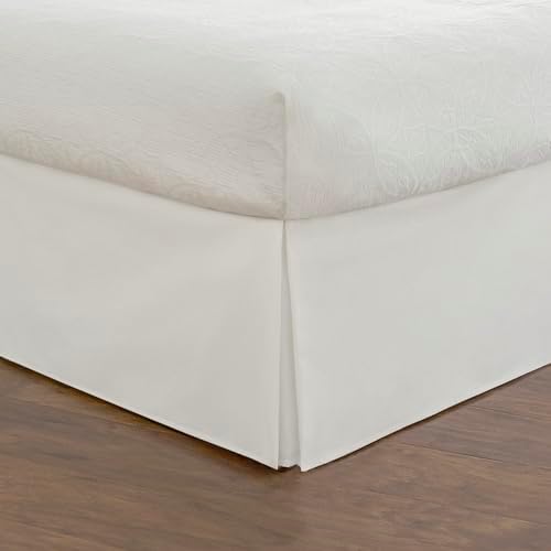 Fresh Ideas Tailored Poplin Bed Skirt King White