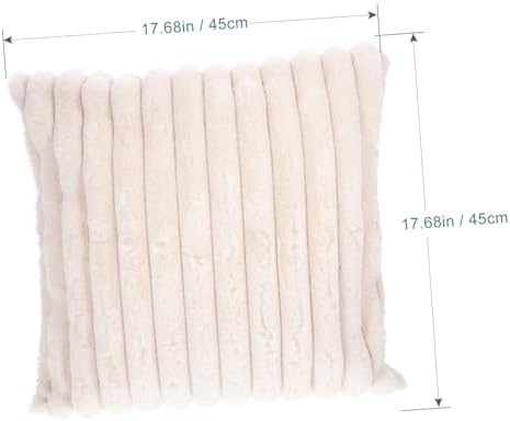 JECOMPRIS Faux Fur Throw Pillow Cover Case
