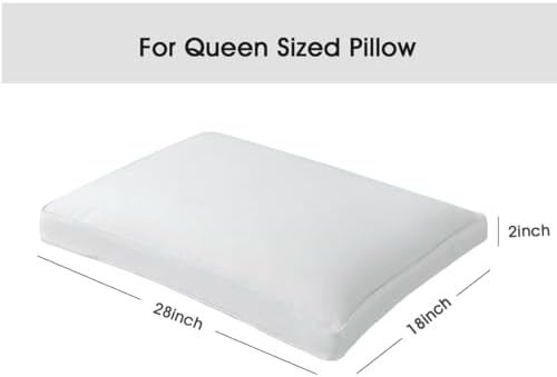 STONECREST Gusseted Pillow Protector - Queen Size Zipper Closure