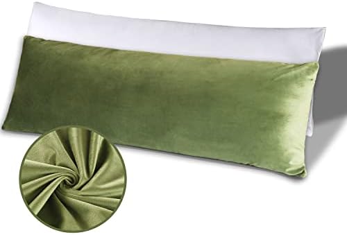 Beddream Full Body Pillow - Velvet Cover 20x54 Inch