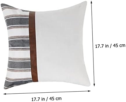 Ciieeo Striped Pillowcase Set for Home Decor