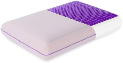 Cooling Memory Foam Pillow with Reversible Cover All-Season Comfort