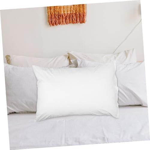 4PCS Waterproof Pillowcase Covers Standard Size White Linen Polyester