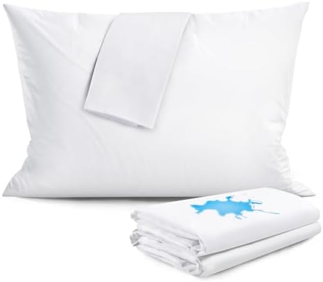 FAUNNA Waterproof Pillow Protector 4 Pack Queen Size