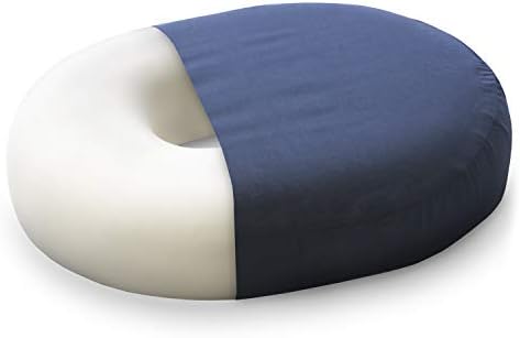 DMI Donut Pillow for Tailbone Relief 16x13x3 Navy