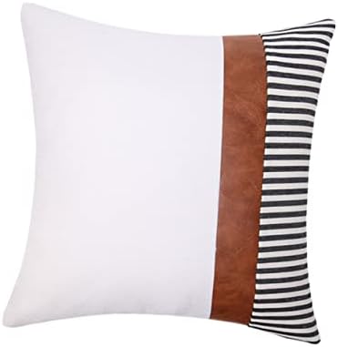 MAGICLULU Modern Throw Pillow Covers White
