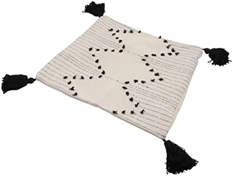 Zerodeko Bohemian Geometric Cotton Pillow Cover with Tassels