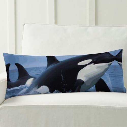 KLWQR Body Pillow Cover with Zipper 189x531 Inch