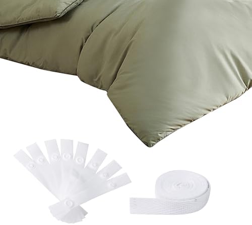 Varpotle Duvet Clips Kit 8pcs White Thread Fasteners