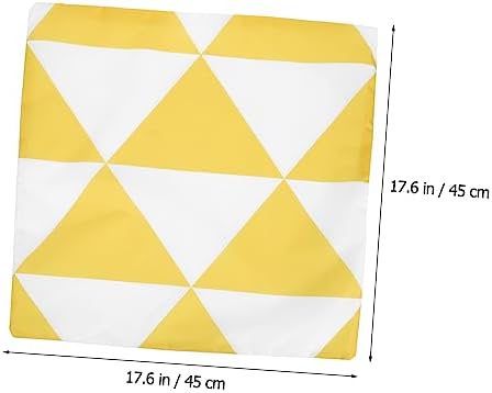 MAGICLULU Geometric Pillowcase for Car Decor Yellow