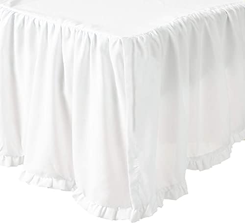 Greenland Home Sasha Bed Skirt White King