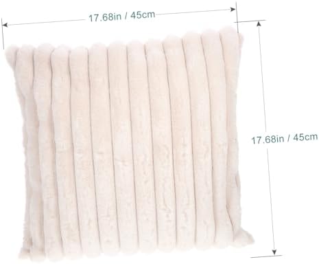OUNONA Square Throw Pillow Cover Double Sided Cushion Case for Sofa 1