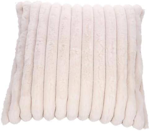JECOMPRIS Faux Fur Throw Pillow Cover Case