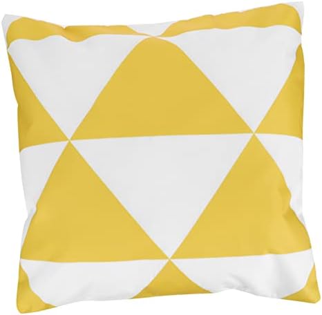Amosfun 1pc Geometric Throw Pillow Cover Waterproof Indoor Outdoor Use