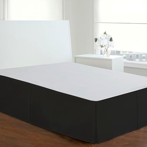 Fresh Ideas Tailored Black Bed Skirt Queen 18 Drop