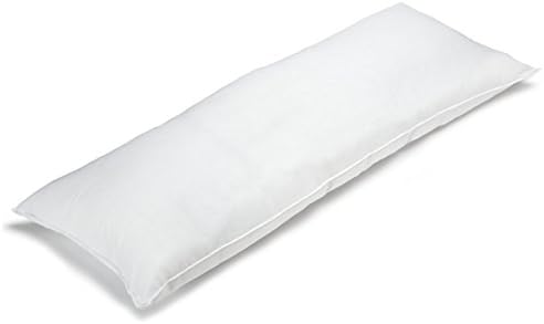 White Microsuede Body Pillow Cover with Double Zippers
