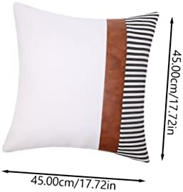 MAGICLULU Modern Throw Pillow Covers White