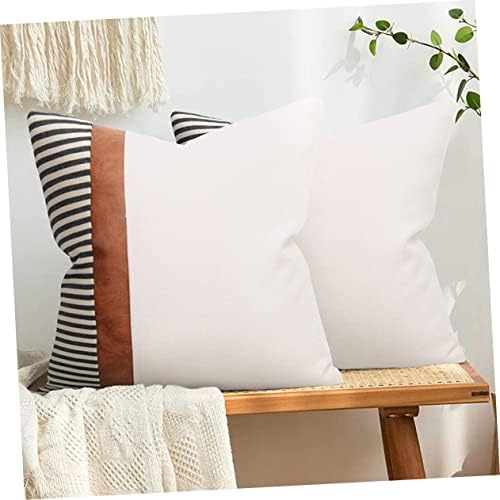MAGICLULU Modern Throw Pillow Covers White