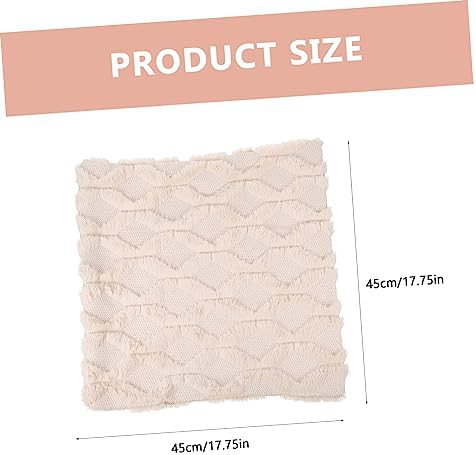 JEWEDECO Plush Throw Pillow Cover for Sofa and Home