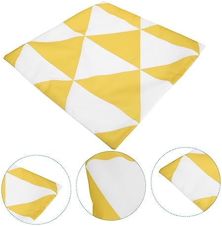 Amosfun 1pc Geometric Throw Pillow Cover Waterproof Indoor Outdoor Use