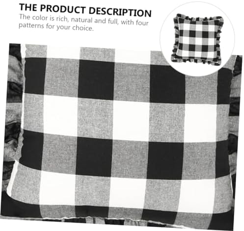 ETHZZLE Checkered Pillow Cover for Sofa Bed