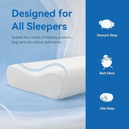 AM AEROMAX 32 Contour Memory Foam Pillow for Neck Support