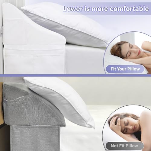 Vekkia Queen Bed Gap Pillow - White 60x10x7