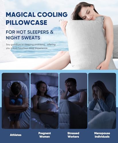 LUXEAR Cooling Pillow Cases 2 Pack