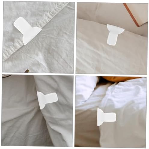 OUNONA 8Pcs Bed Sheet Fasteners Padded Comforter Clips