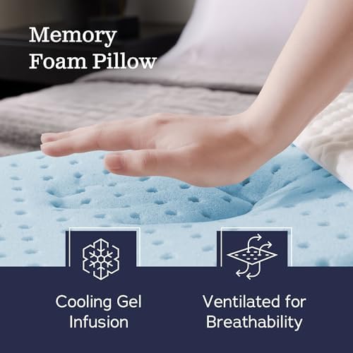 WEEKENDER Gel Memory Foam Pillow 2-Pack