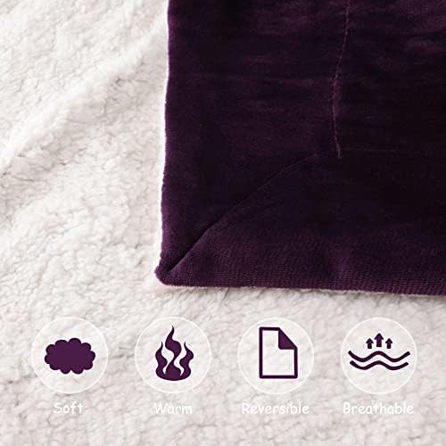 NANPIPER Baby Sherpa Throw Blanket - Soft Reversible 30x40 Inches