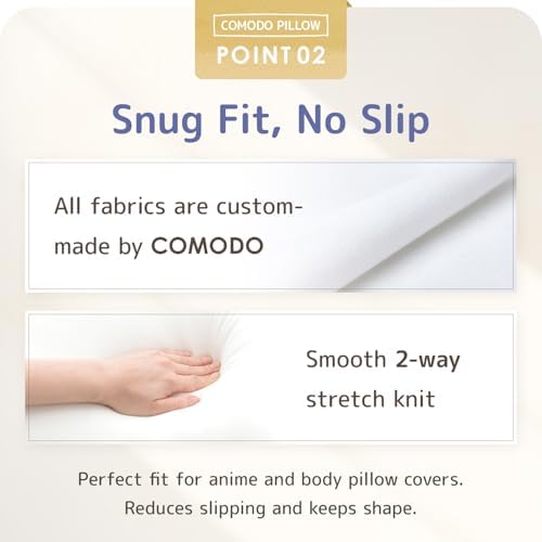 Comodo Body Pillow Made in Japan - 63 x 20 inch