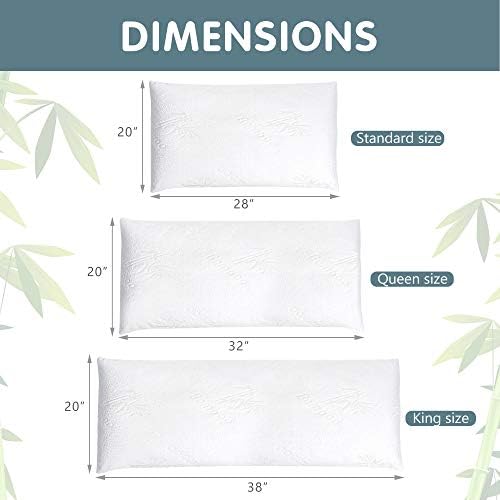 PlushDeluxe Premium Queen Pillow Covers - Waterproof Allergy Proof Set of 2