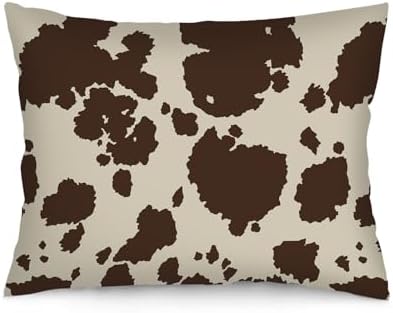 GAMSTAS Cow Print Throw Pillow Covers 20x26 Inch