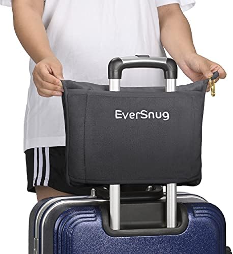 EverSnug Travel Blanket with Pillow - 65x40 Inches Microplush Grey