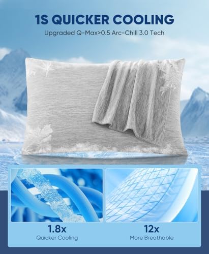 LUXEAR Cooling Pillow Cases 2 Pack