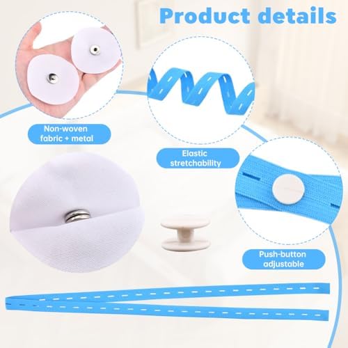 CALIDAKA 12 Pairs Duvet Snaps with Storage Strap