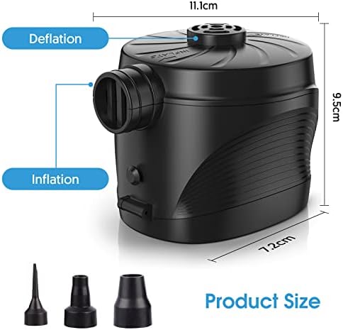 HUGERSTONE Electric Air Pump for Mattress and Inflatable Toys