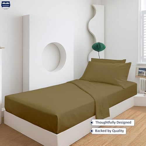 Cottingon 4 Pc Cot Sheets 30x75 Set 100 Egyptian Cotton