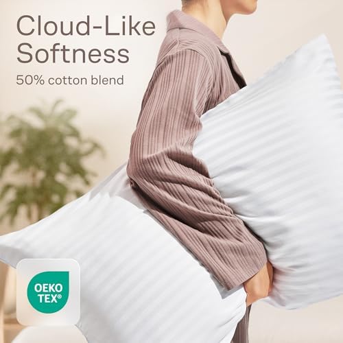 Set of 2 Zipper Pillow Protectors - Dust Stain Resistant