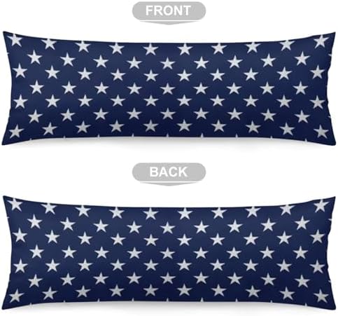 TOKILIAR Blue Body Pillow Cover 20x54 Inch