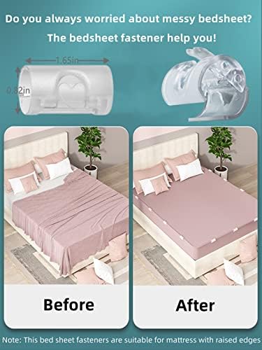 20PCS Adjustable Bed Sheet Clips Holder for Mattress and Duvet Fasteners