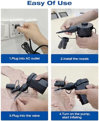 MAXEVER Electric Air Pump for Pool Inflatables - 110V120V